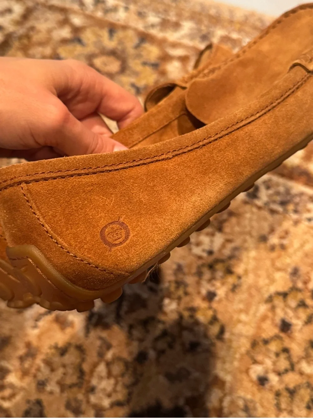 Born Women's Tan Suede Moccasin Loafers size 9